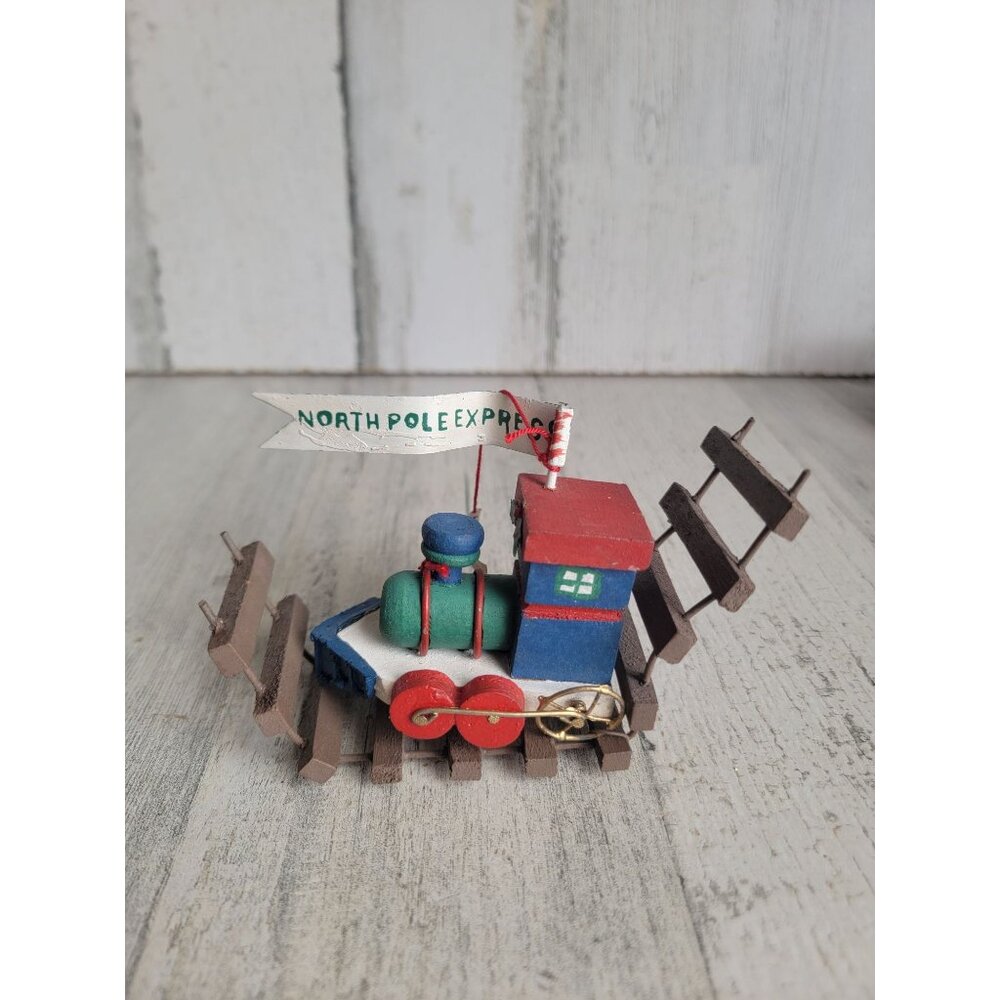 Midwest Cannon North Pole Express train track ornament Xmas